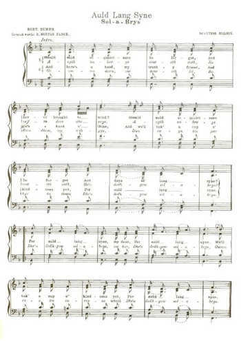 Auld lang syne (4) Partitions gratuites